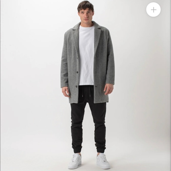 WINTER IS HERE!!! Wool Jacket with Hood, Grey Marle, Small BNWT - Picture 1 of 9